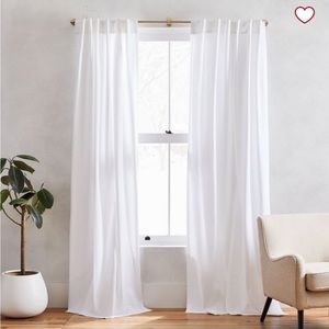 West Elm Cotton Canvas Curtains 48x96